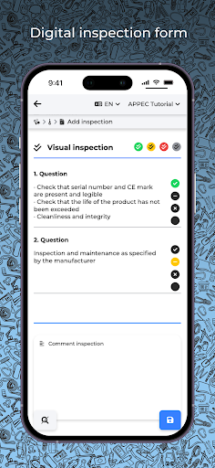 APPEC - APPforEquipmentControl Screen 3