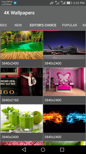 Android application 4K Wallpapers & HD Backgrounds screenshort