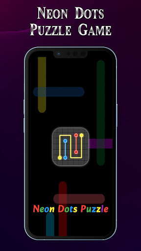 Android application Neon Dots Puzzle Game screenshort