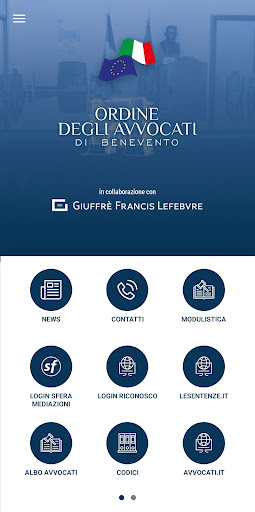 Android application Ordine Avvocati Benevento screenshort