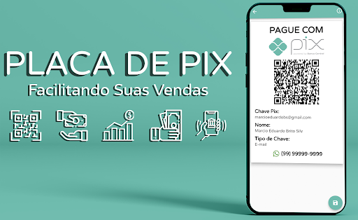 Placa de Pix QR Code Screen 3