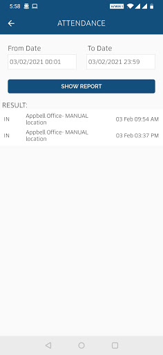 iSpot4u Attendance Screen 3
