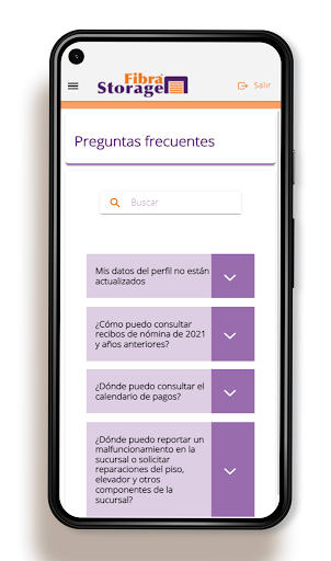 Fibrastorage Intranet Screen 2