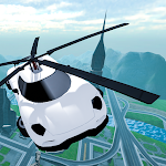 Cover Image of Unduh Simulator Penerbangan Penyelamatan Mobil Terbang  APK