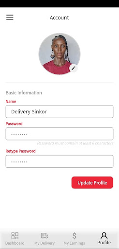 Android application BabyBoom Delivery screenshort