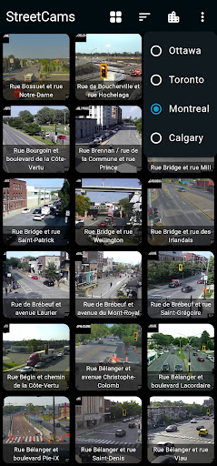 Android application StreetCams screenshort