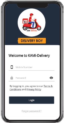 Android application KAMi - Delivery screenshort