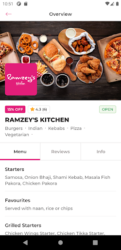 Android application Ramzeys WF1 screenshort