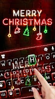 screenshot of Christmas Neon Light Keyboard 