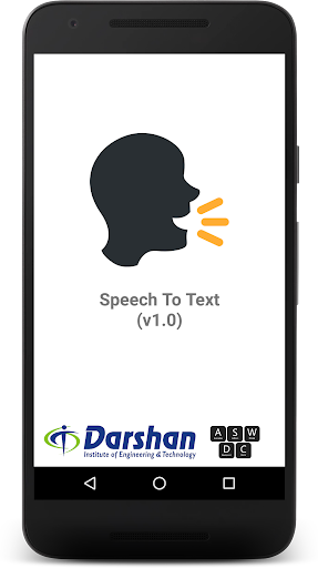 Android application Speech to Text screenshort