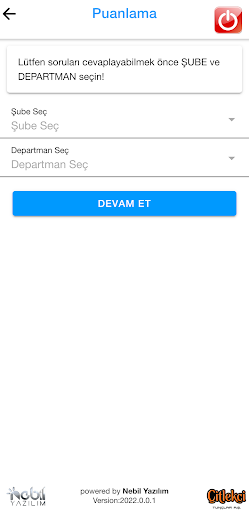 Puanlama Sistemi Screen 2