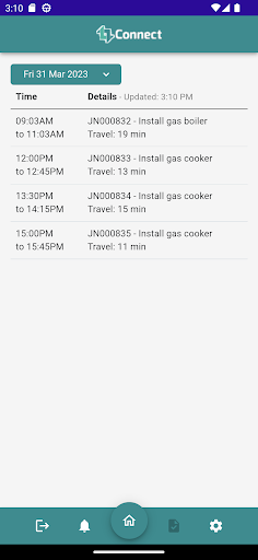 Android application Connect Mobile V3 screenshort
