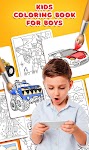 screenshot of Kids Coloring Book for Boys