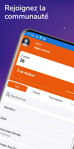 Android application Orion Contacts screenshort