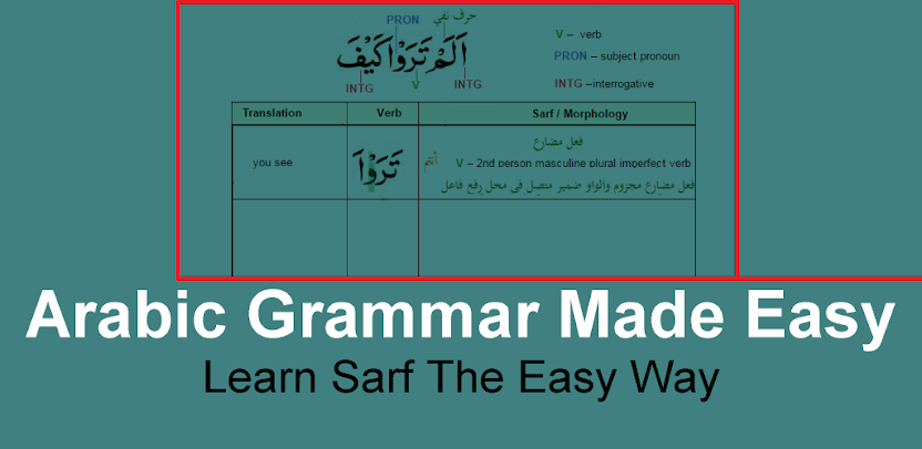 Arabian grammatic PNG. Make it easy 1