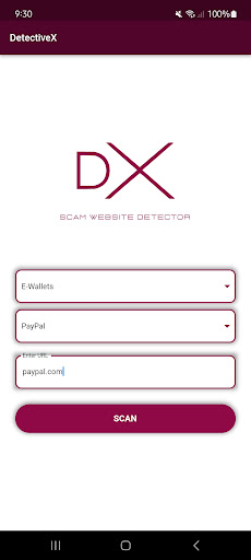 Android application DetectiveX - Scam Detector screenshort
