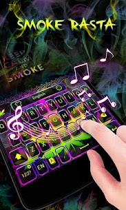 Smoke Rasta GO Keyboard Theme For PC installation