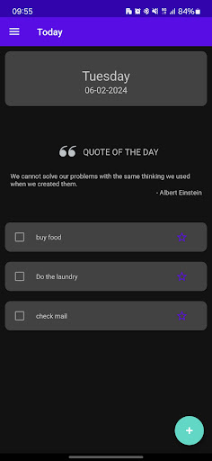Android application ToDo List screenshort