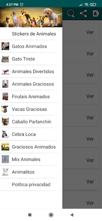 Stickers De Animales Graciosos - 2.7 - (Android)