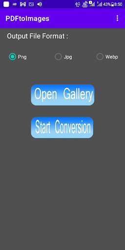 PDF to Image converter Screen 3