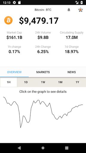 Cryptocurrencies Live Market Screen 2