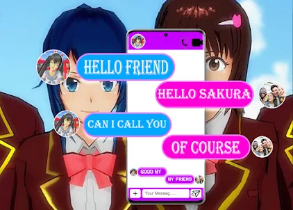 Sakura School Fake Call Chat