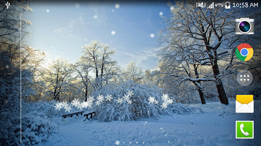 Winter Snow live wallpaper