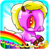 Pony Unicorn Coloring For Kids icon