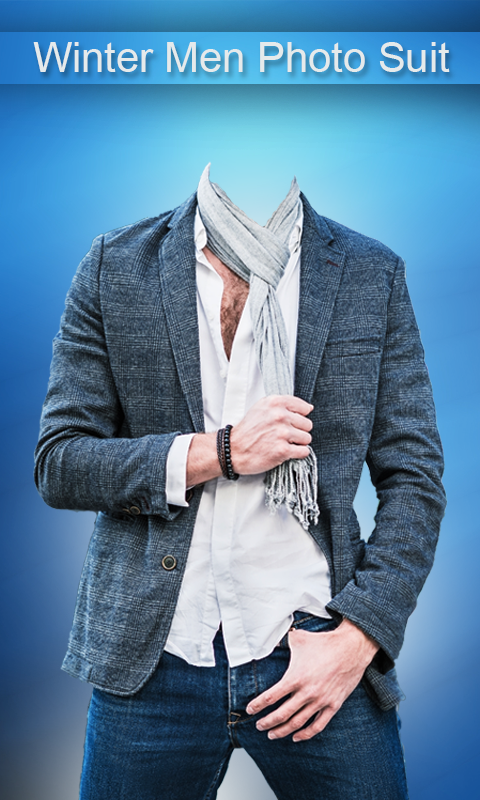 Android application Winter Men Photo Suit screenshort