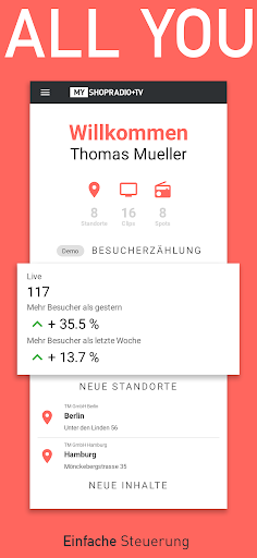 Android application MYSHOPRADIO+TV screenshort