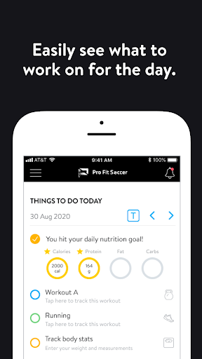 Android application Pro Fit Soccer screenshort