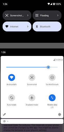 Android application Screenshot Tile [No root] screenshort