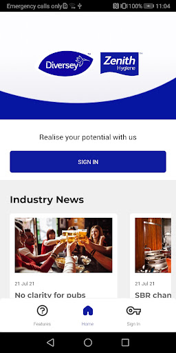 Android application Diversey Training App screenshort
