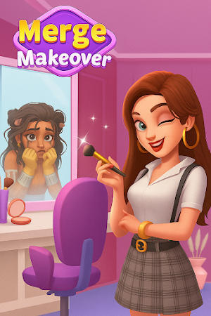 Game screenshot Merge Makeover - Makeup Games mod apk