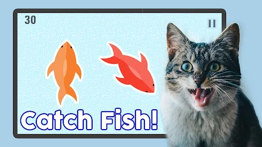CAT GAMES - 🐟 CATCHING FISH 1 HOUR VERSION (VIDEOS FOR CATS TO