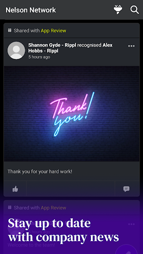 Android application Nelson Network screenshort