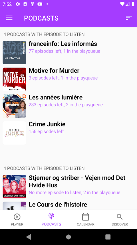 Podcasts Tracker and playerのおすすめ画像1