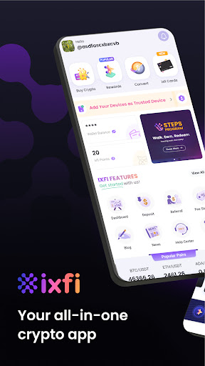 Android application IXFI screenshort