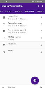 Musica Voice Control Player 3.5 APK screenshots 3