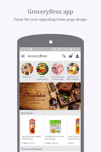 Android application Grocery Broz screenshort