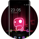 Neon Lights Theme: Cute Monster Live Wallpaper icon