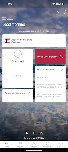 Android application Belgian Economic Mission screenshort