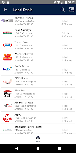 Android application ACFCU PERKS screenshort