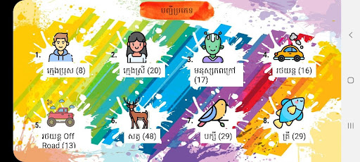 ផាត់ពណ៌ (Coloring Book) Screen 3