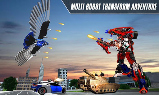 Android application Multi Robot Transform Car Game screenshort