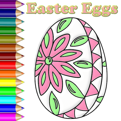 Coloring Easter Eggs logo