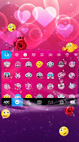 screenshot of Romantic Rose Keyboard Theme