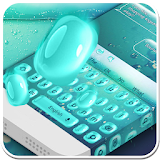 3D Glass Water Drop Keyboard Theme icon