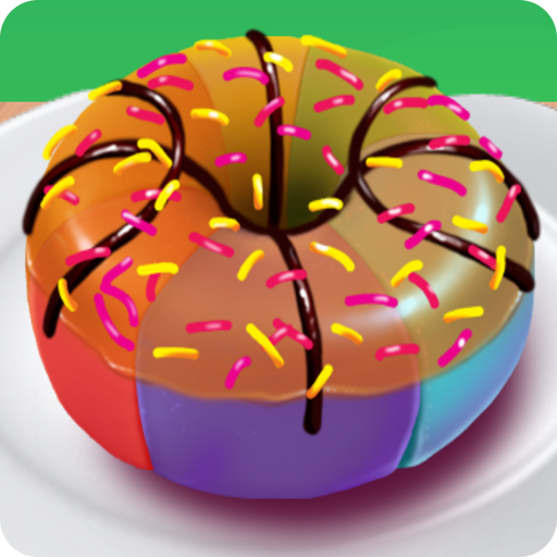 Delicious Rainbow Donut  Icon