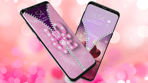 Pink Zipper Lock Screen Screen 3